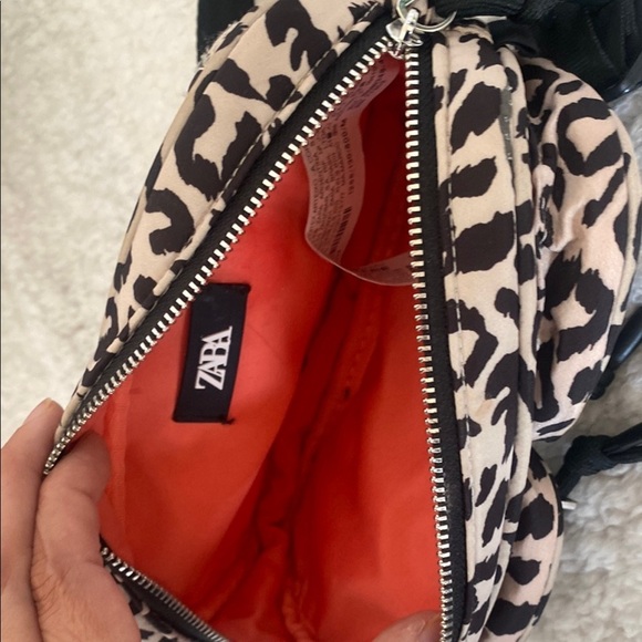 Zara Black Leopard Print  Bag - Picture 10 of 10